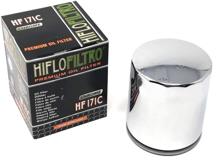 HIFLO Oil Filter HF171C Chrome - Compatible with - Replaces - / - - Auto & Accessory
