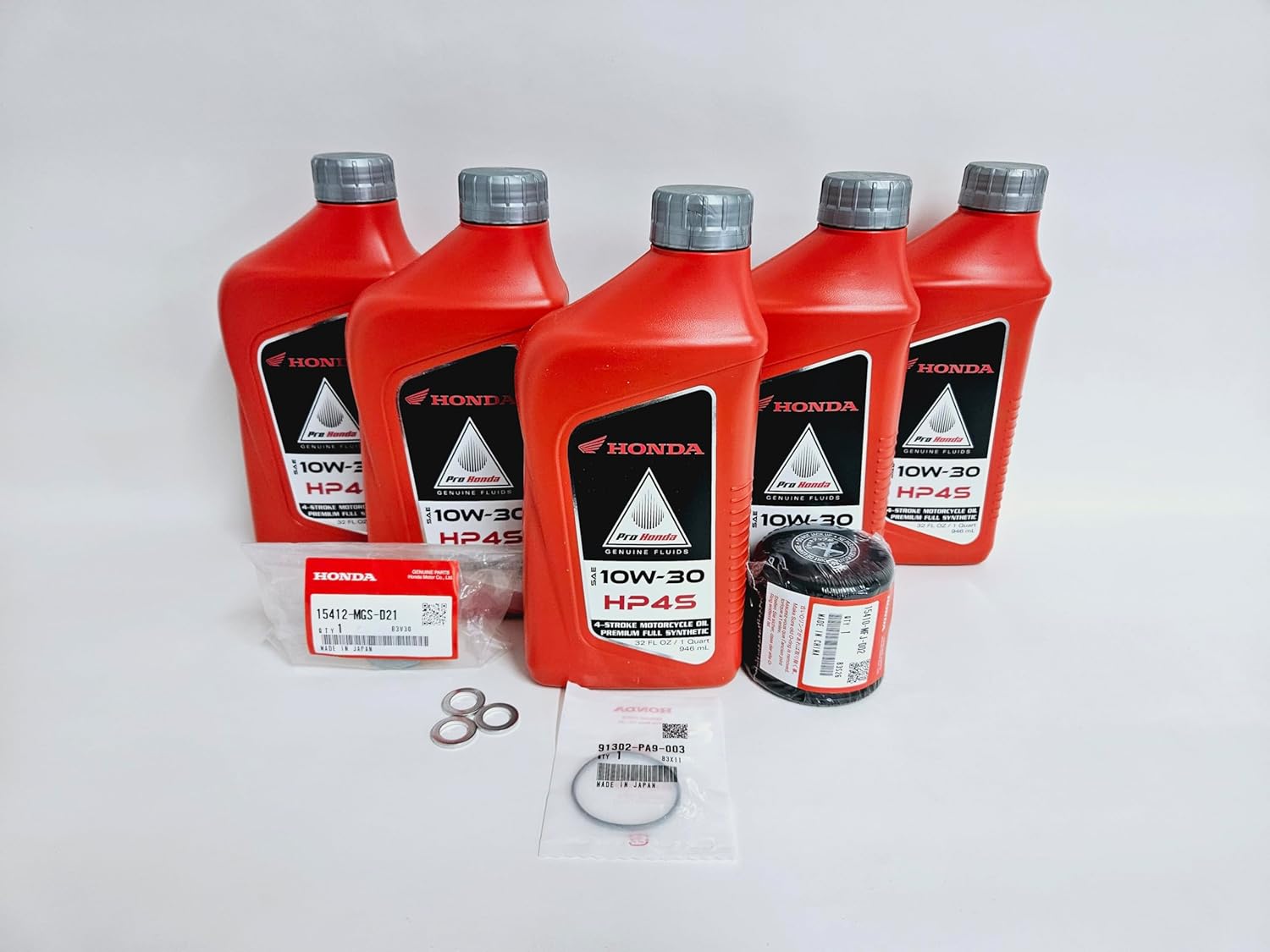 OEM Oil Change Kit fits - Honda Goldwing DCT Full Synthetic HP4S, KIT-18GWDCT- - Auto & Accessory