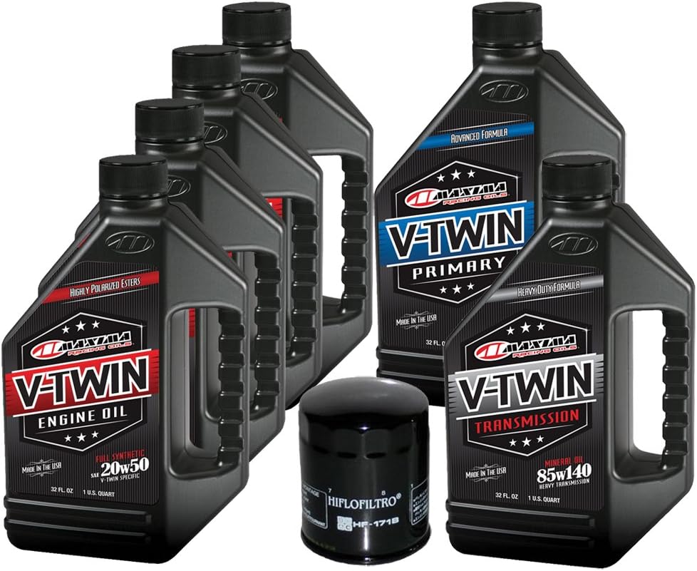 MaxHiflo VTTOCK12 Complete Engine Oil Change Kit for V-Twin