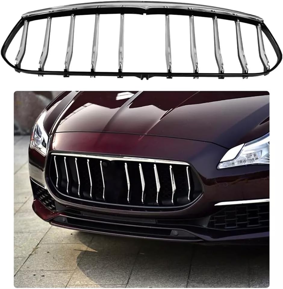 Front Mesh Black Upper Bumper Grille Vent Trim Maserati