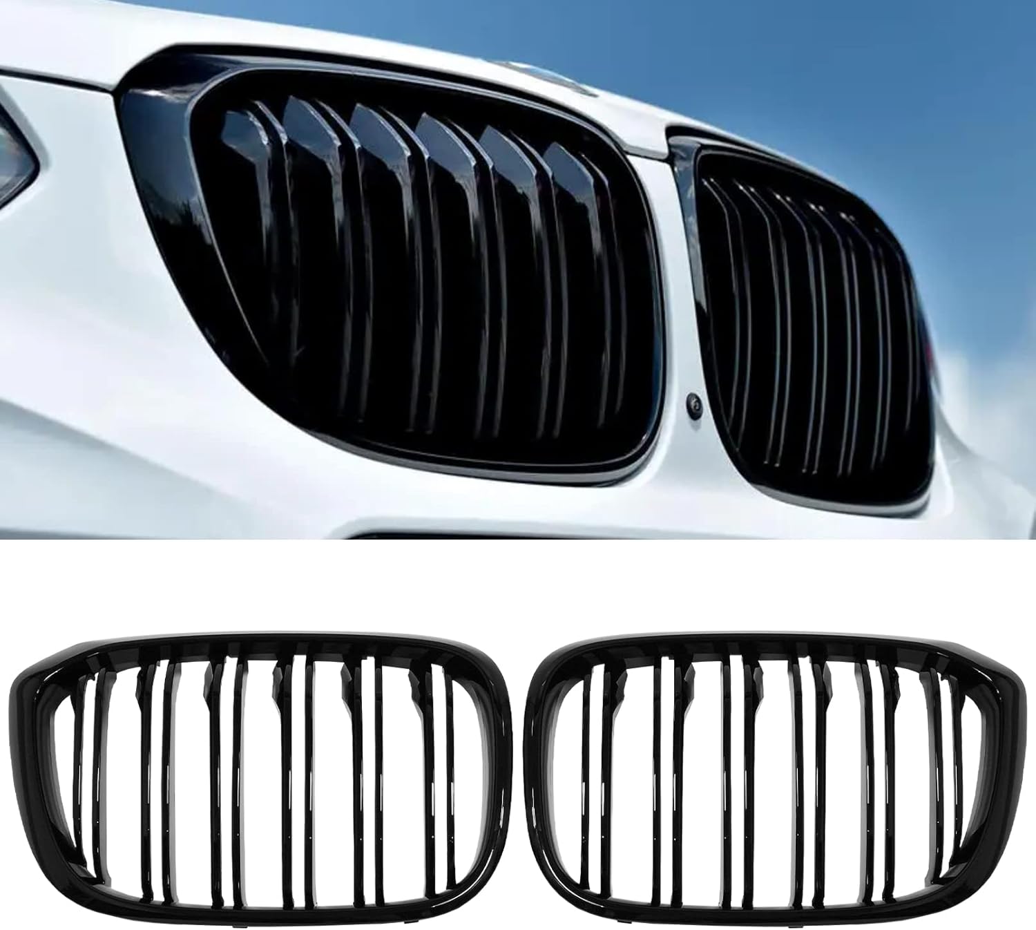 Rongxu X3 G01 Gloss Black Grille For 2018-2021 BMW X3