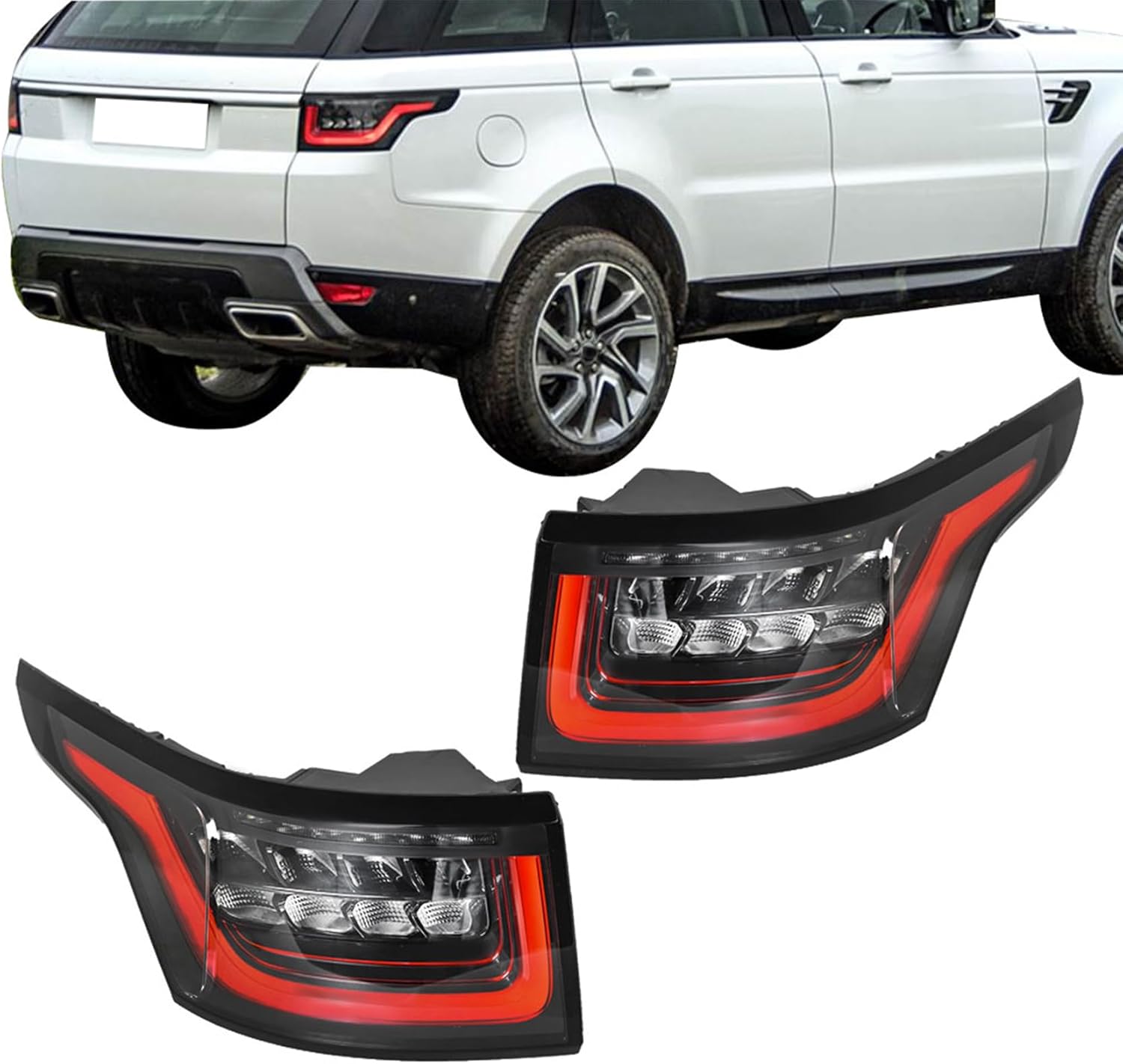 labwork Driver Passenger Side Tail Lights Replacement for Range Rover